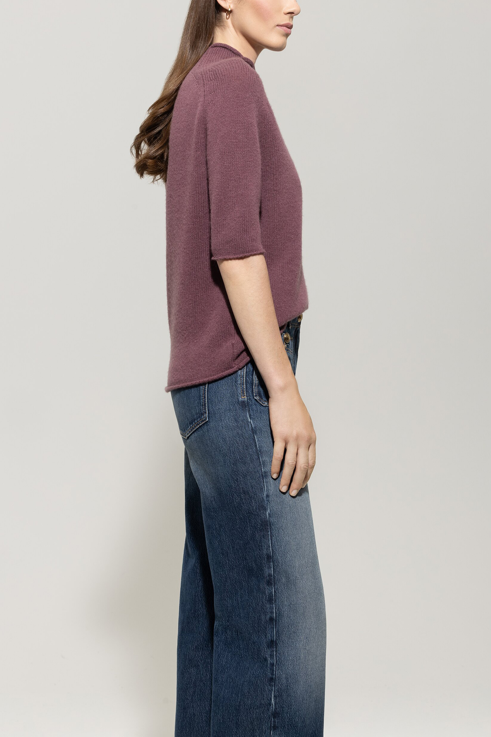 LUISA CERANO  128715/5871-0  Pullover Kurzarm Kaschmir-Mix Heather LUISA CERANO  128715/5871-0  Pullover Kurzarm Kaschmir-Mix Heather