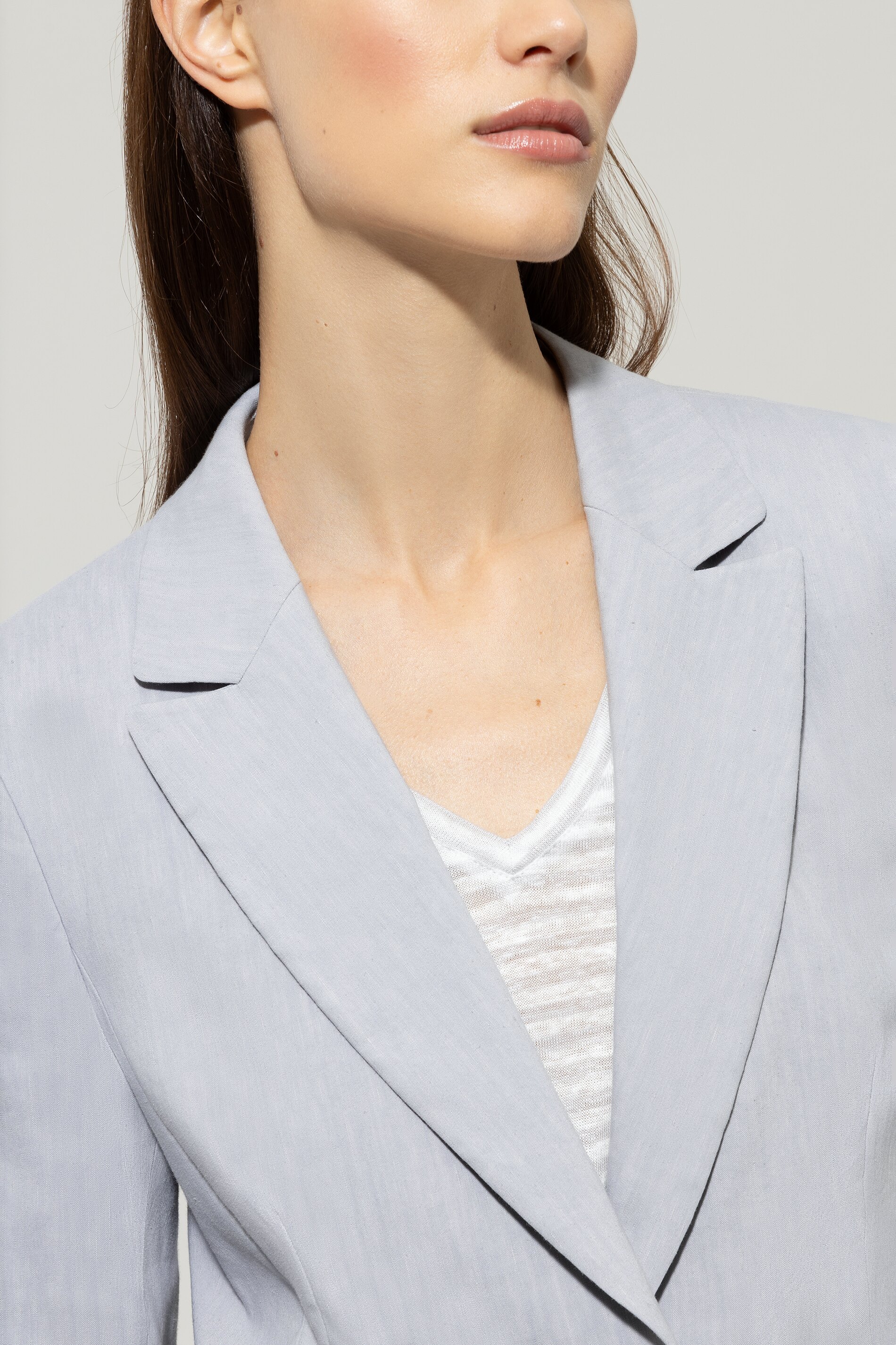 LUISA CERANO 418365/3732-0 Blazer Leinen-Mix Grau