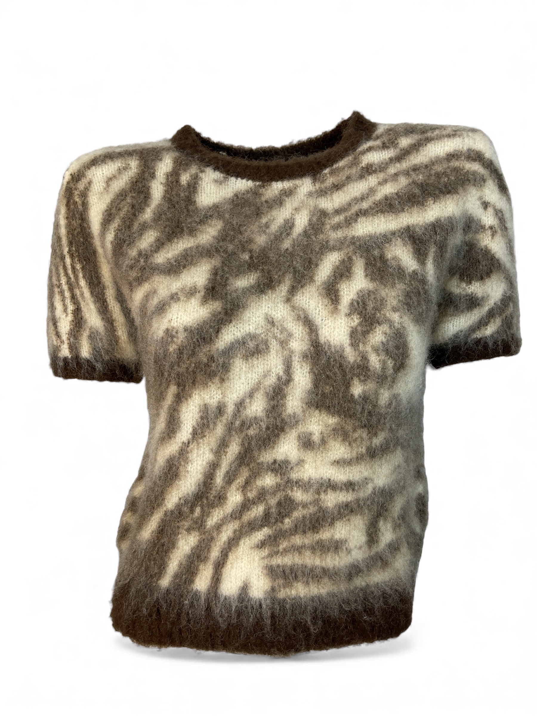 VICOLO 55043F DAMEN KURZARM PULLOVER MORRO BRAUN