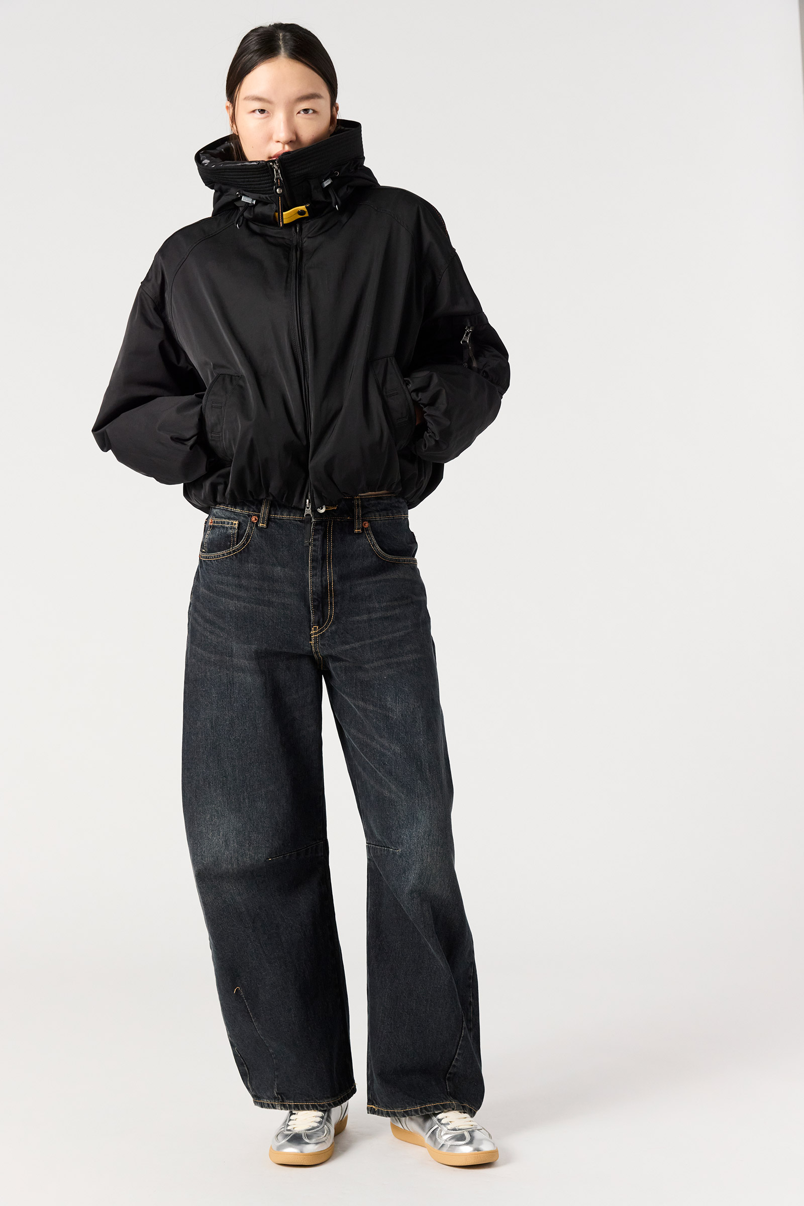 PARAJUMPERS  IN31 NAADZ DAUNENJACKE NERO