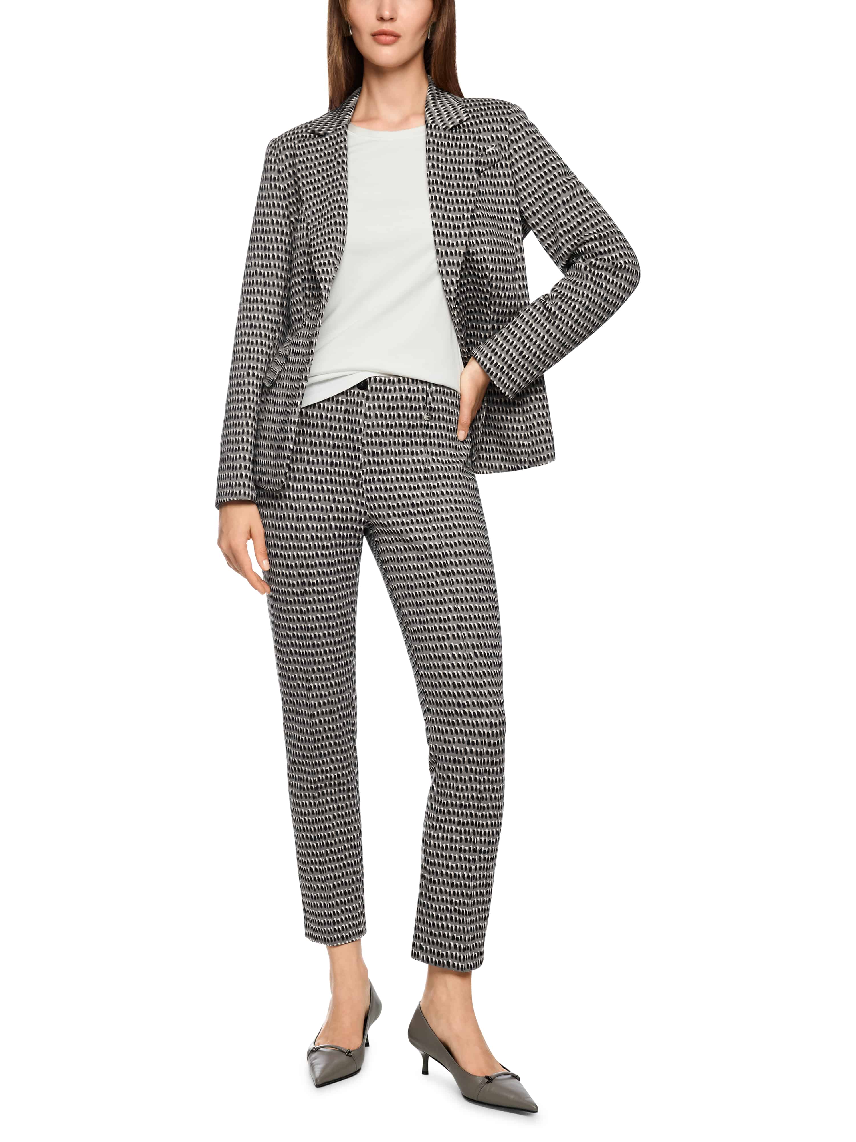 MARC CAIN ZC 81.11 J39  Scuba-Hose SYDNEY mit Sprinkles-Print Grau