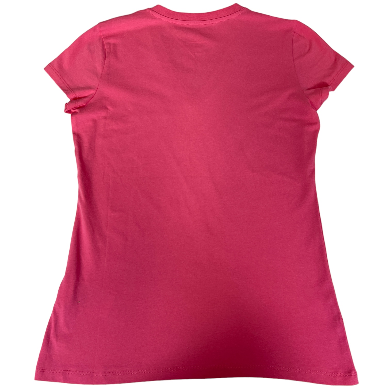 ARMANI 3DYT62 YJCTZ Damen T-Shirt Strass-Logo Rosa