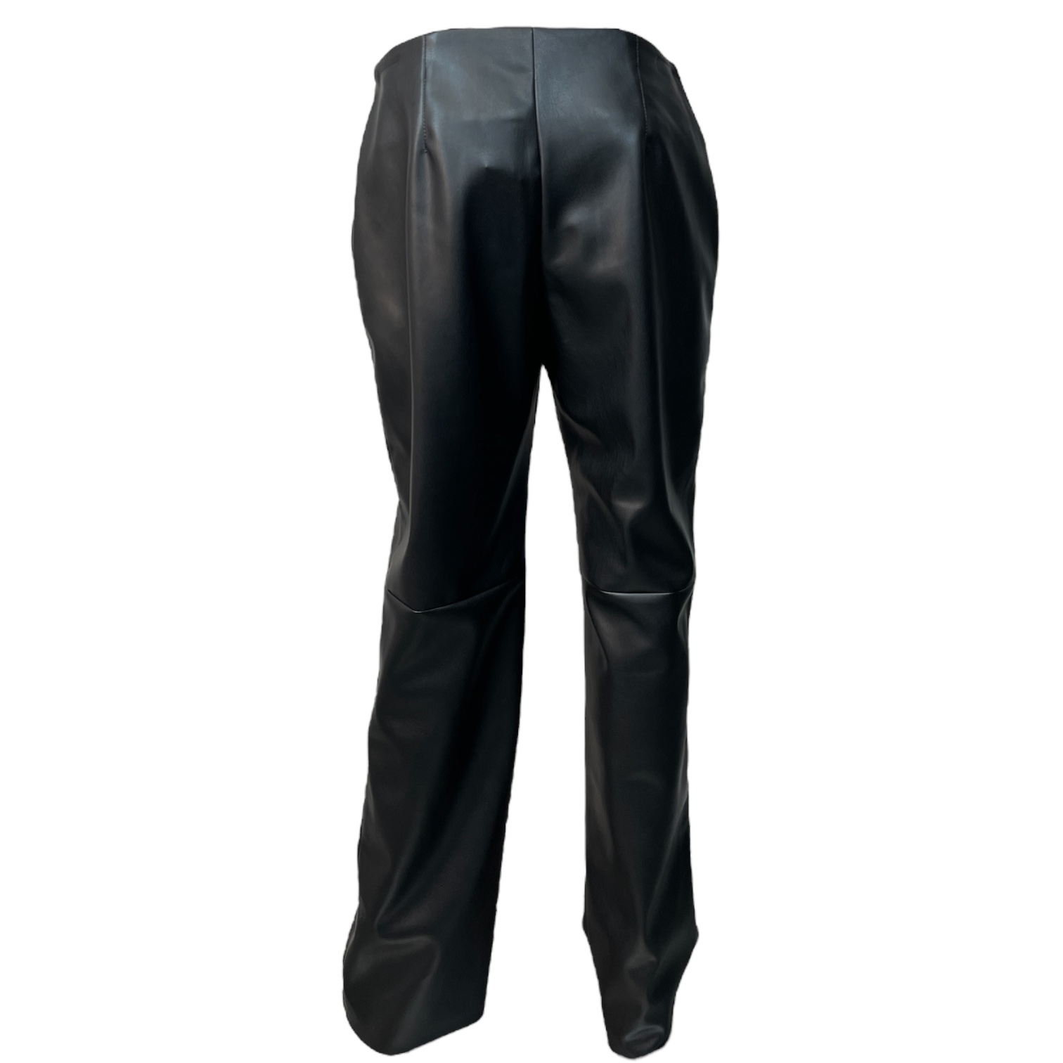 ULI SCHNEIDER  50989 Straight-Fit Pants  Damen Hose  in Lederoptik Black.