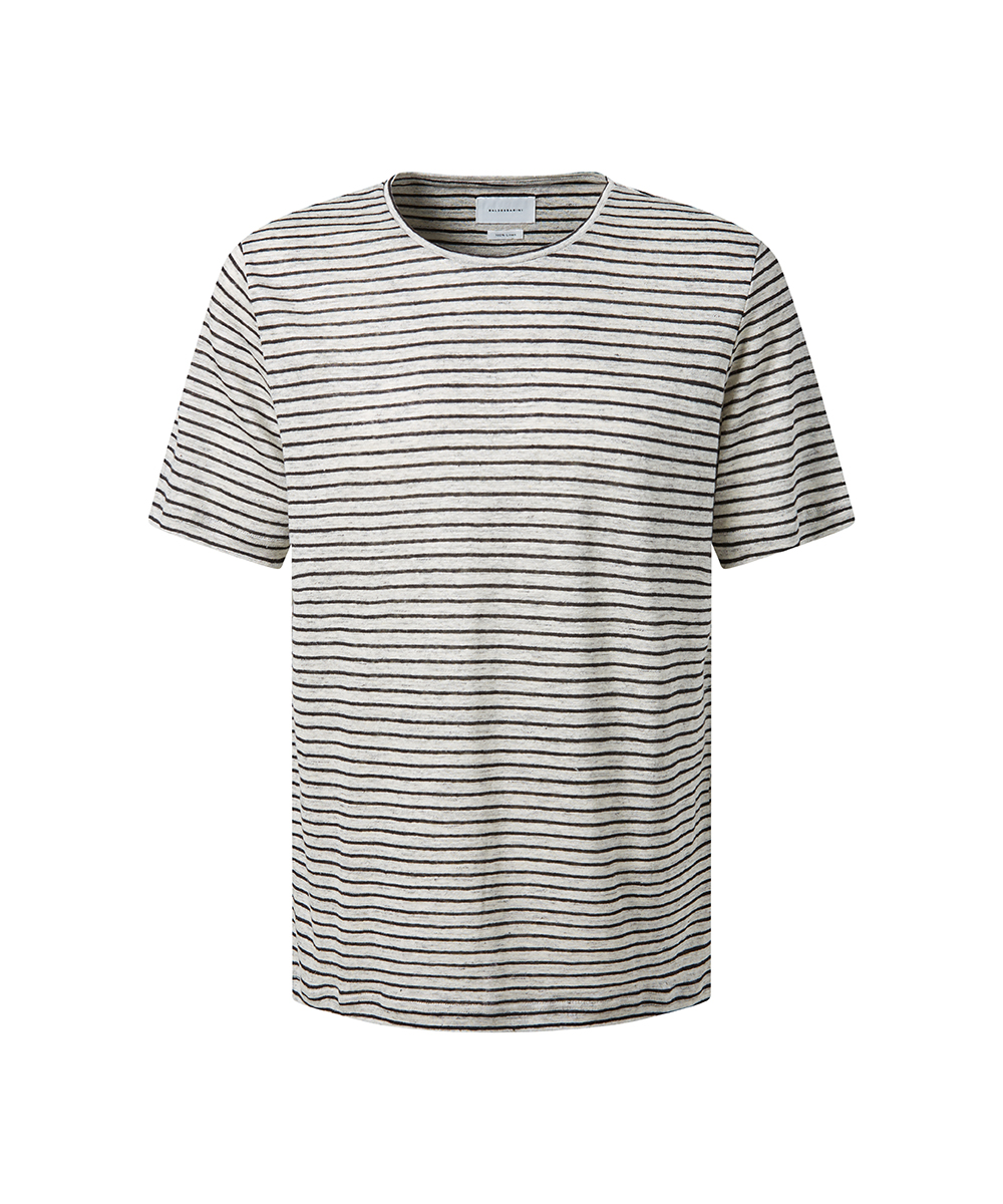 Baldessarini B4 20080.5217 BLD-Tomaso-1 Leinen T-Shirt gestreift