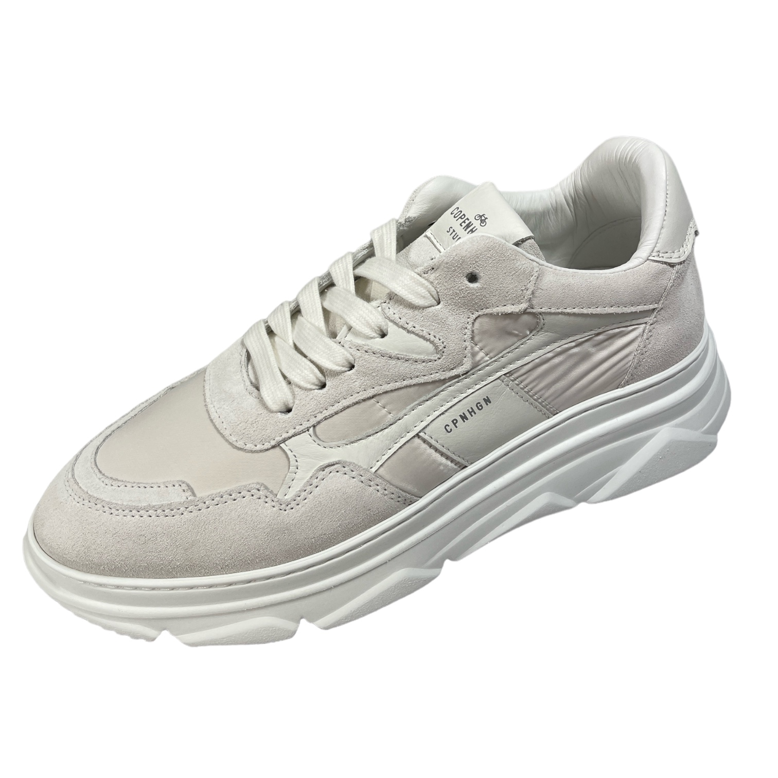 COPENHAGEN CPH51 MATERAL MIX DAMEN LEDER SNEAKER WEISS