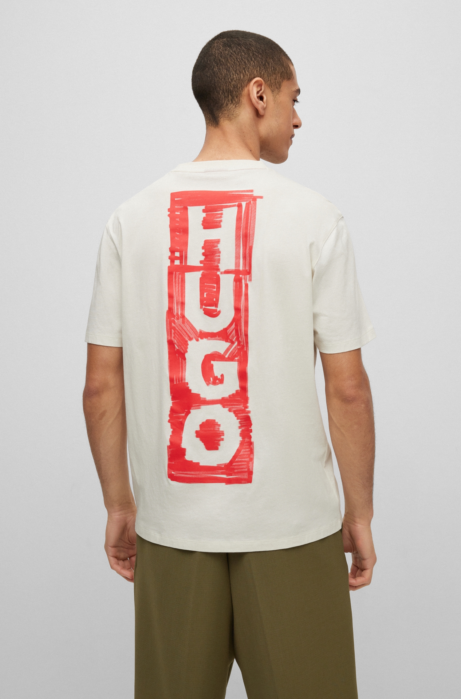 HUGO 50493996 Danden Herren  LOGO T-Shirt
