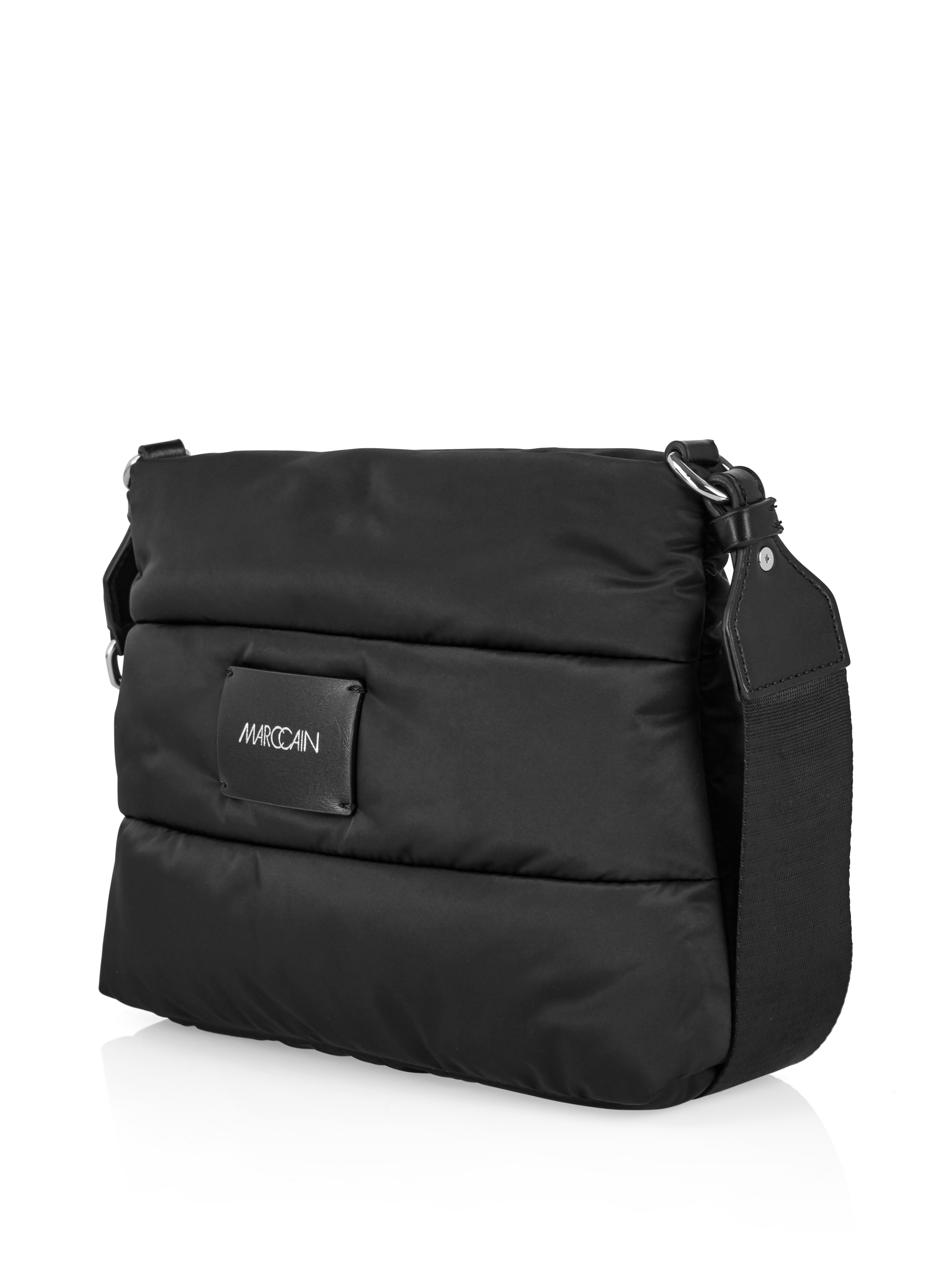 MARC CAIN VB TI.05 W17 Gesteppte Schultertasche Schwarz