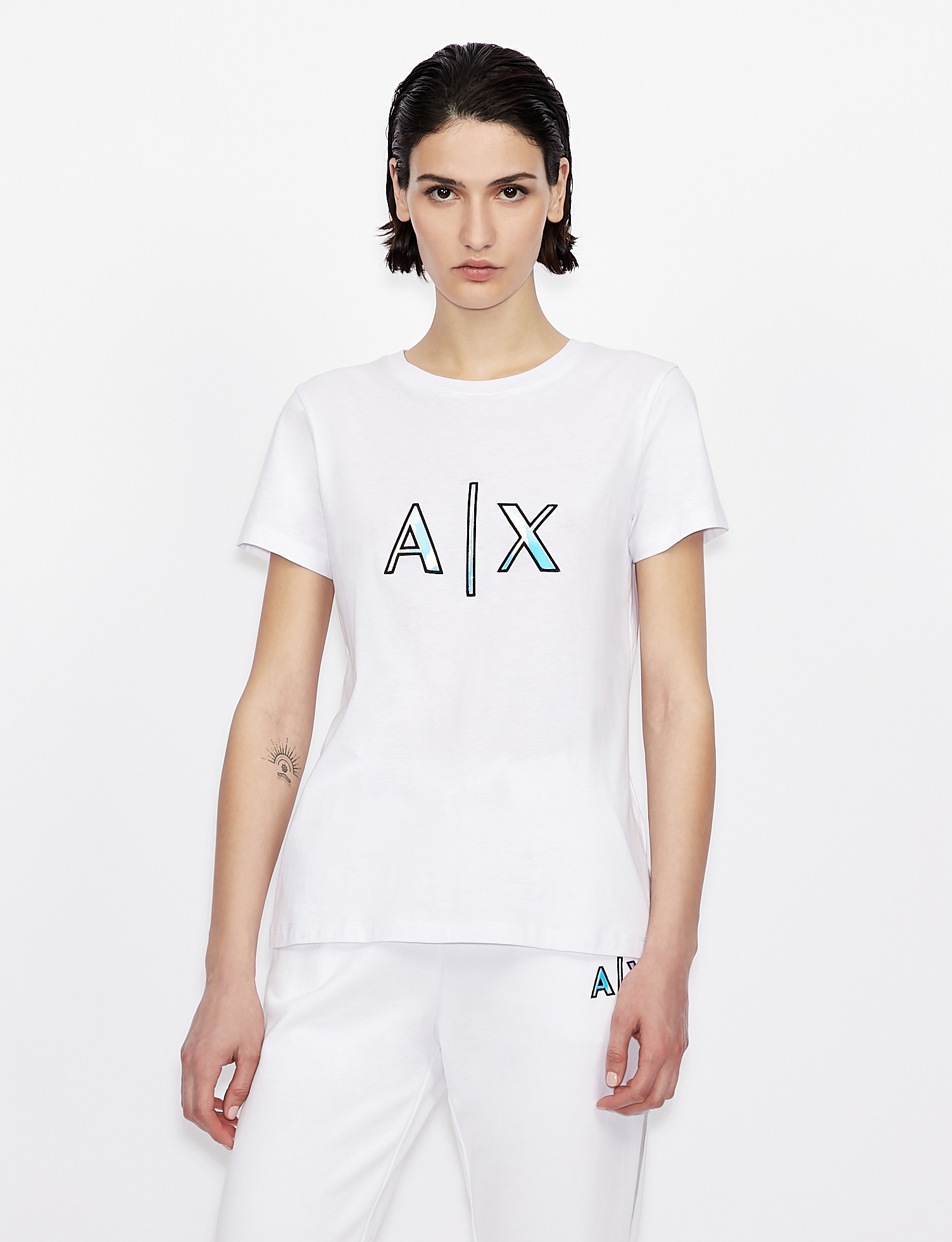 ARMANI EXCHANGE  6KYTGF YJG3Z Damen T-Shirt OPTIC WHITE 1000