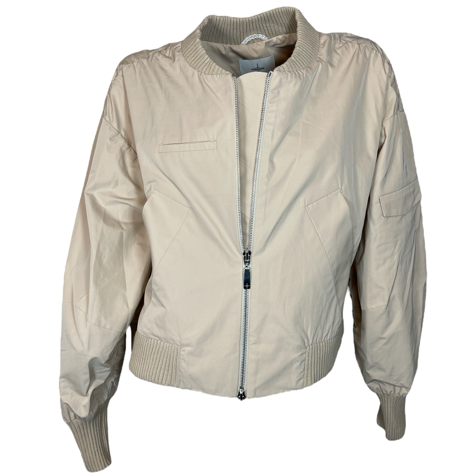 ULI SCHNEIDER  16-1020739 COTTON TAFT BOMBER DAMEN BOMBERJACKE BLOUSON KURZ BEIGE.