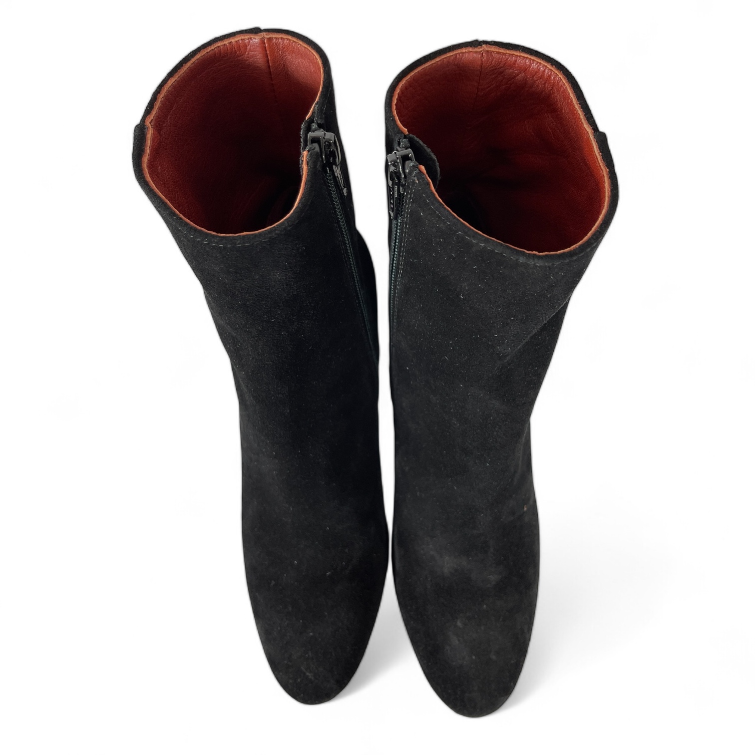 LORENA PAGGI  42402 VELOUR Damen Leder Stiefelette Schwarz.