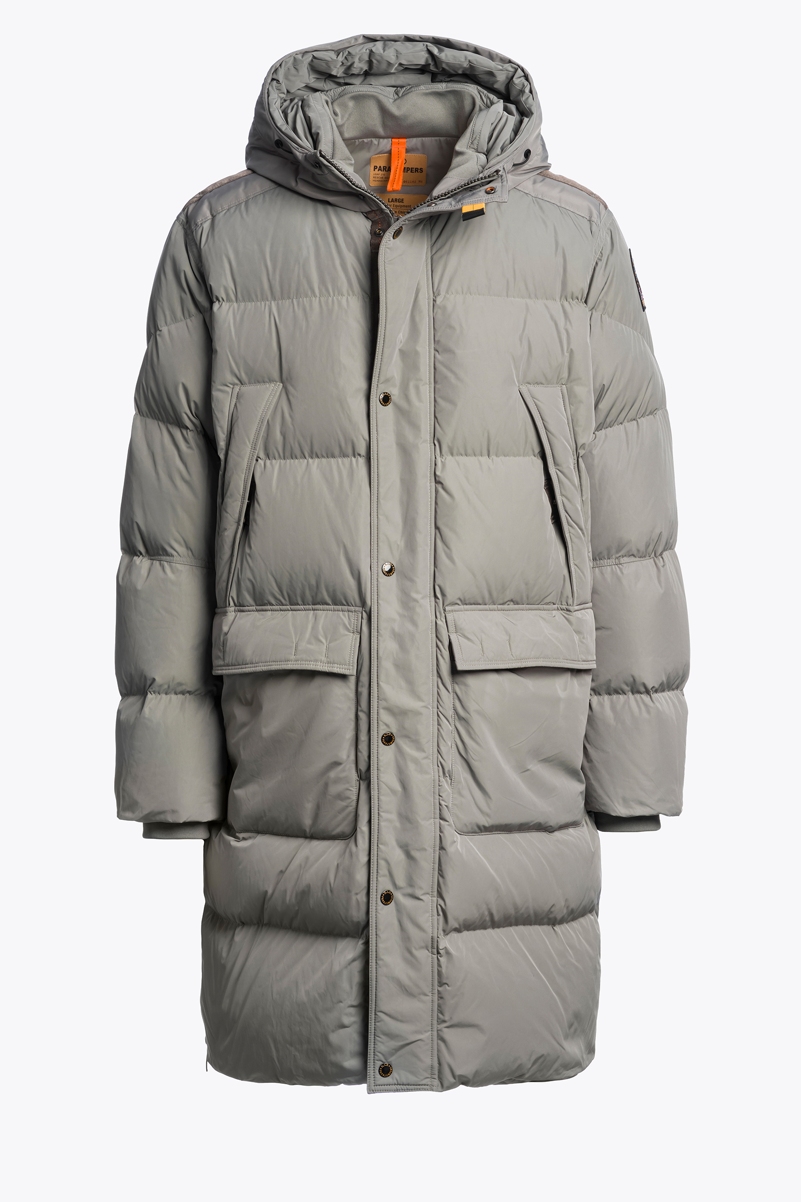 PARAJUMPERS HF04 LONG BEAR  LANGE DAUNENJACKE  GRAU NOWHERE 0225