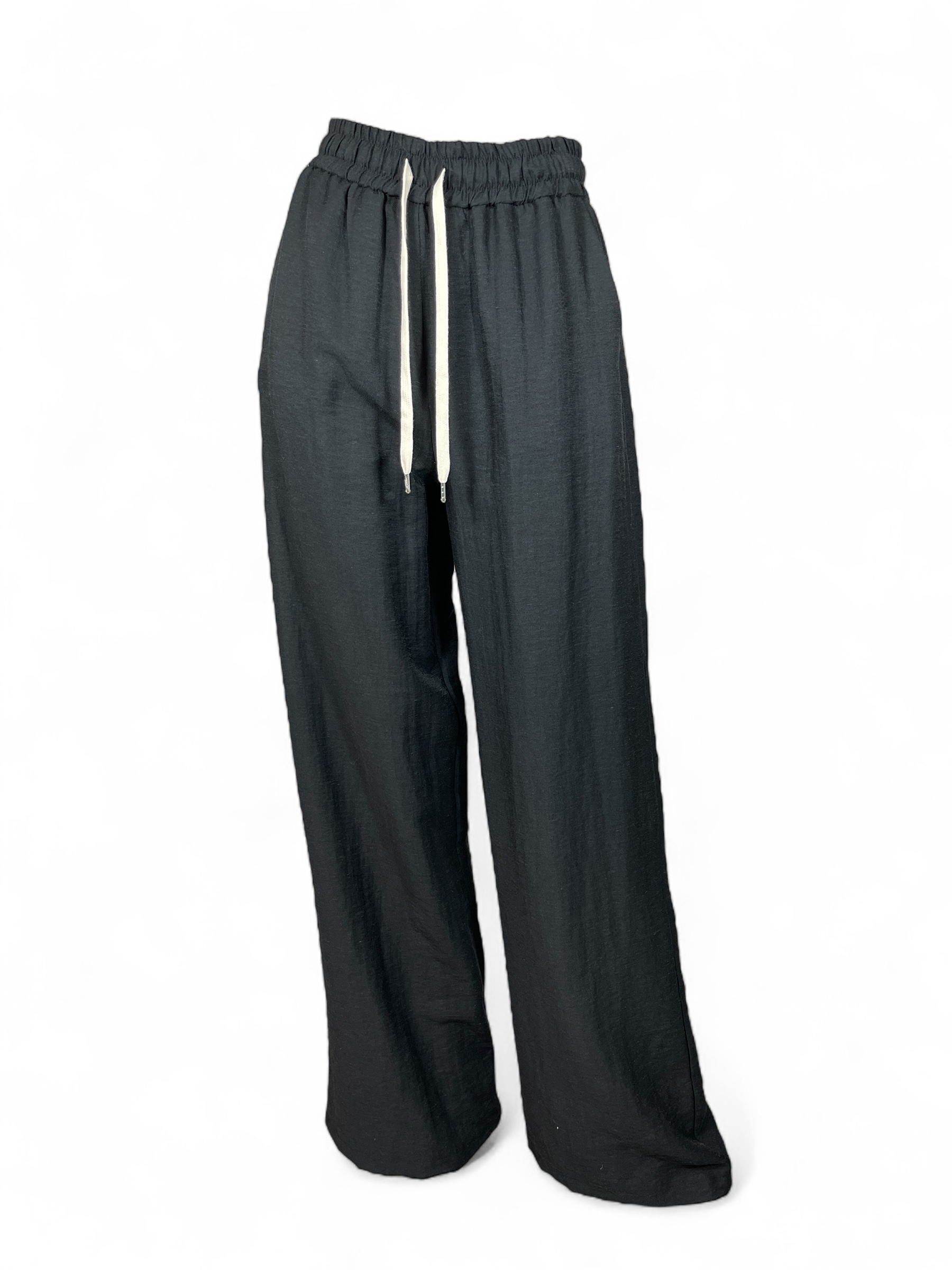 VICOLO TD0387 Damen Hose mit Kordelzug Nero