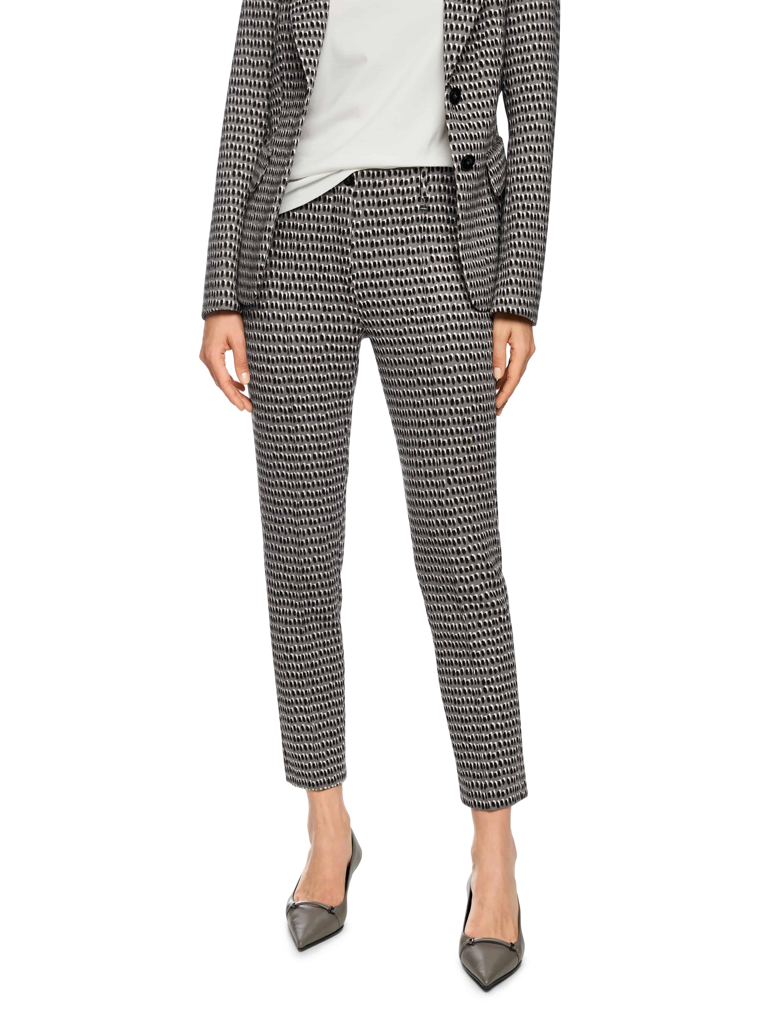 MARC CAIN ZC 81.11 J39  Scuba-Hose SYDNEY mit Sprinkles-Print Grau