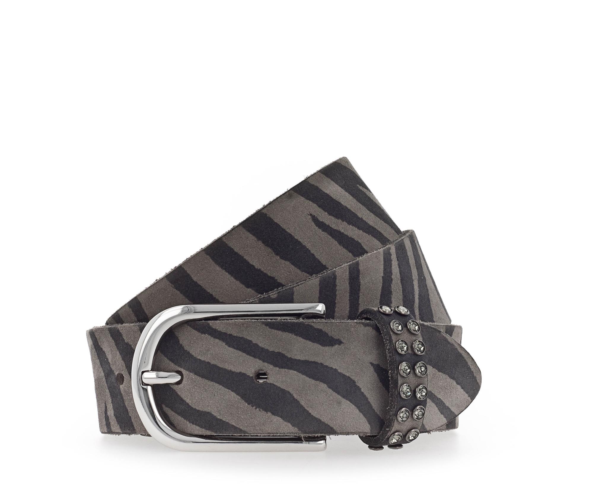 B.BELT BB0772L92 Leora Damen Leder Gürtel 35 mm Nubuk Nieten Kristallen von Swarovski Leo baileys-dunkelbraun