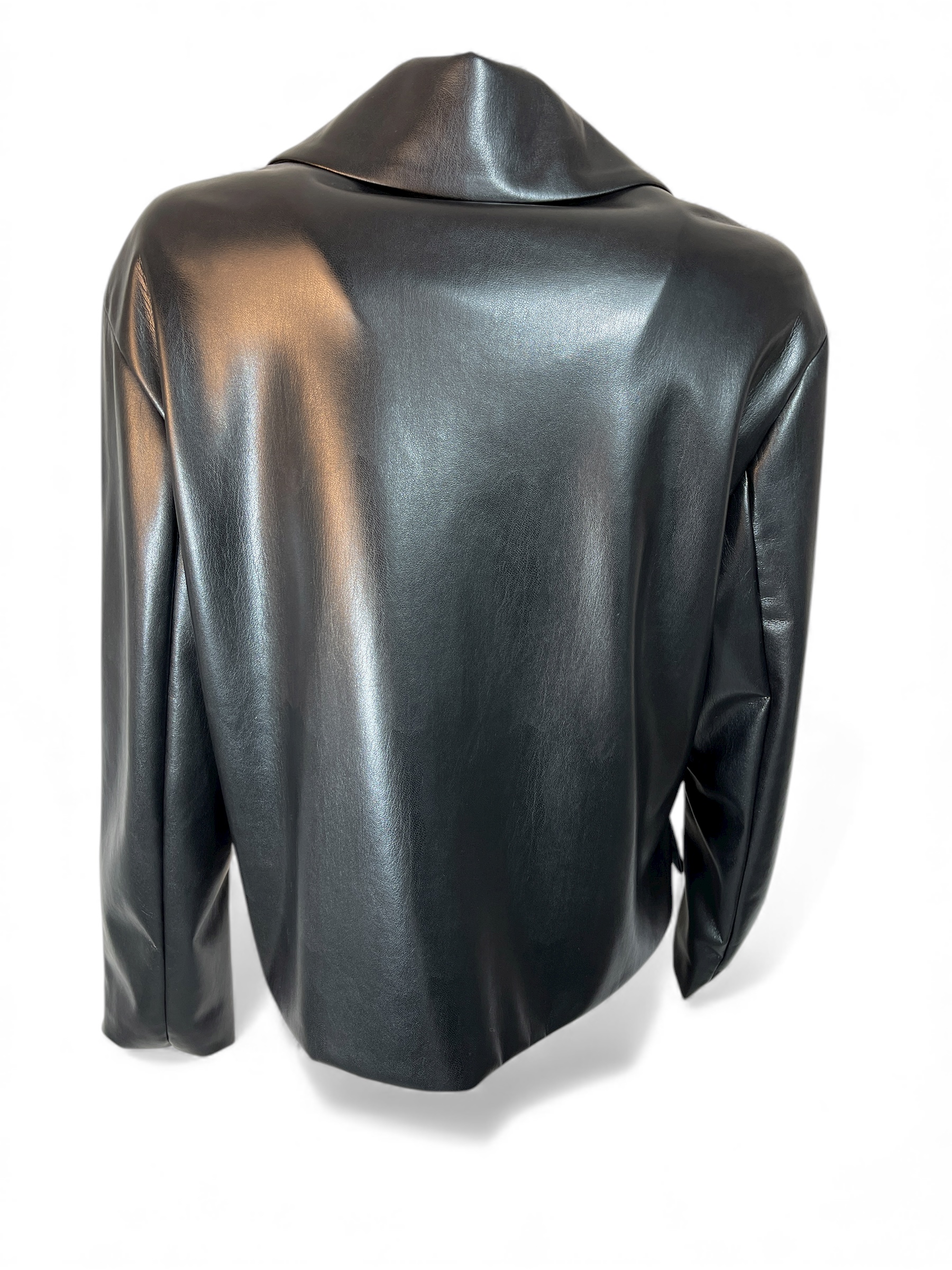 ULI SCHNEIDER 20689 DAMEN BLAZER LEDEROPTIK BLACK