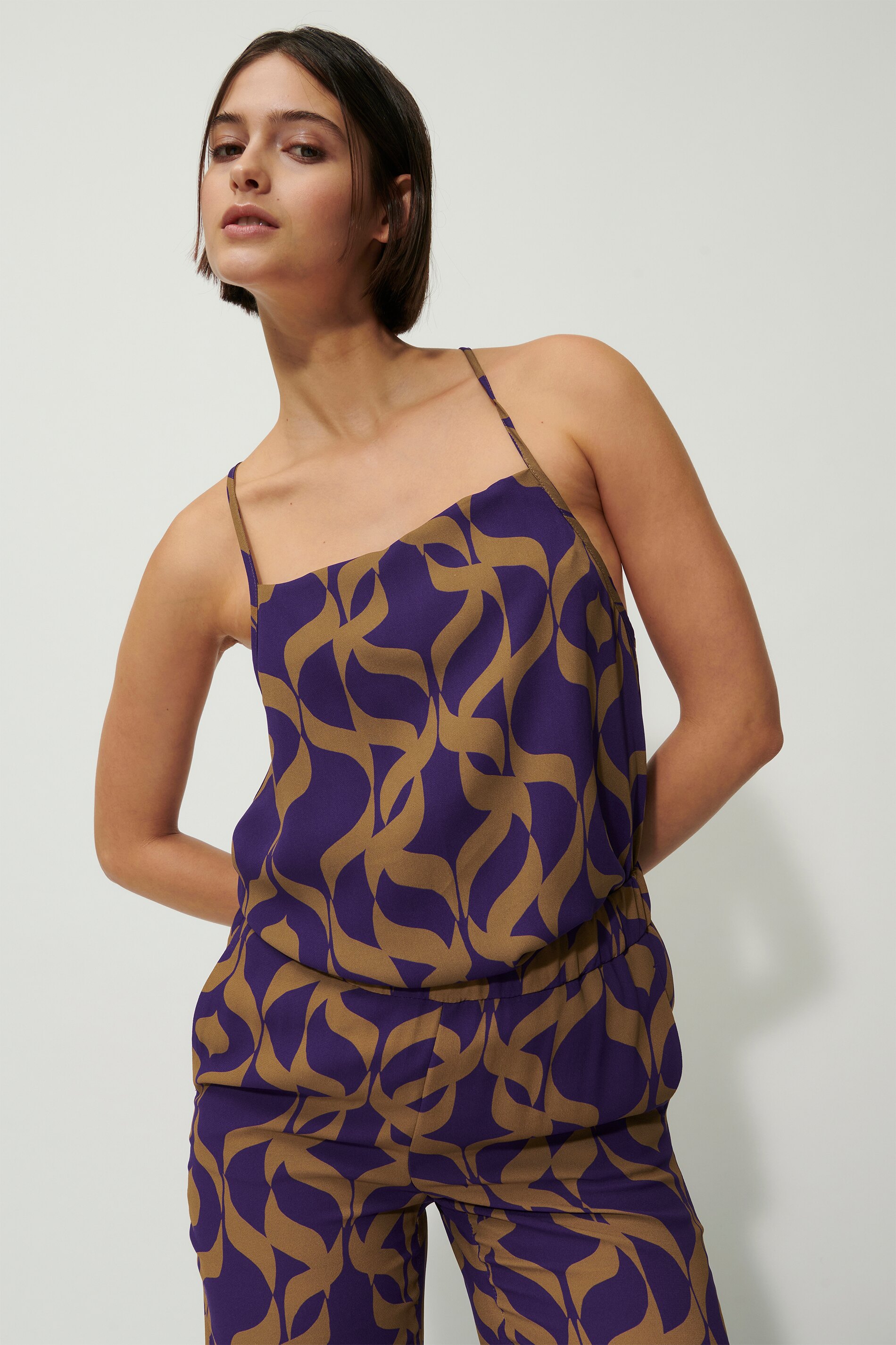 LUISA CERANO 288380/3525-0 Bluse Lila/braun