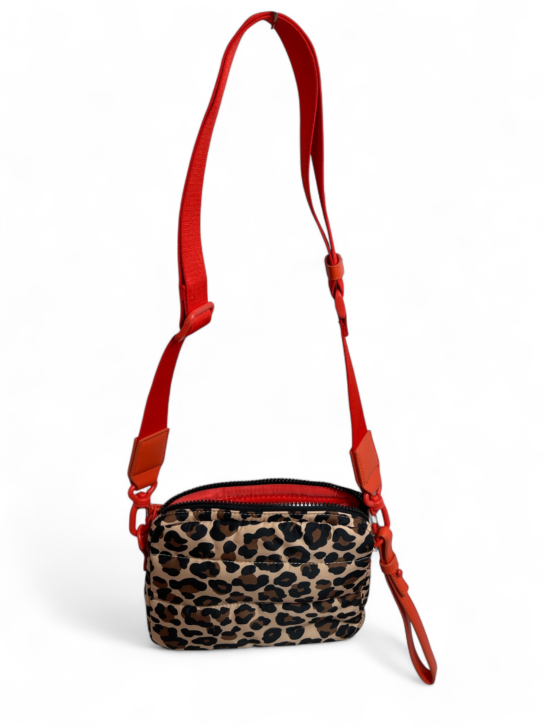 UNIO PARIS LEO NYLON TASCHE CROSSBODY PUFFER BAG ORANGE  LEO