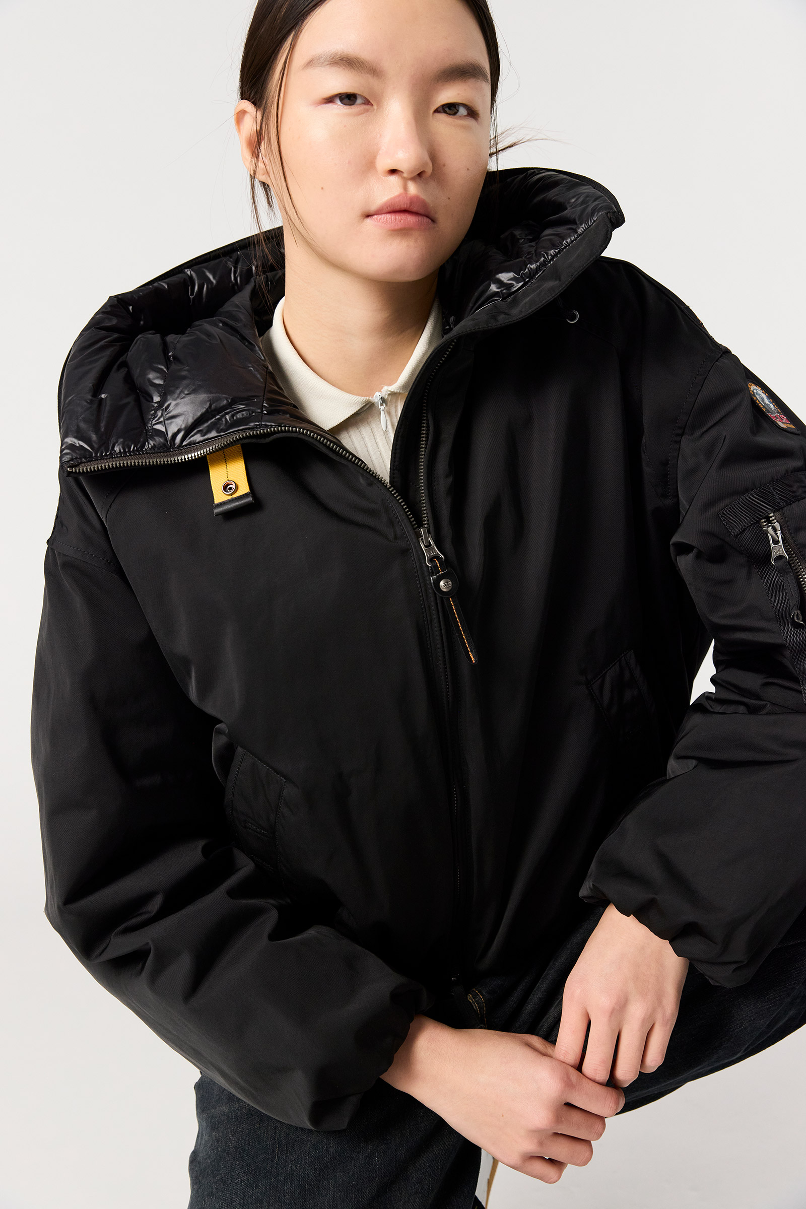 PARAJUMPERS  IN31 NAADZ DAUNENJACKE NERO