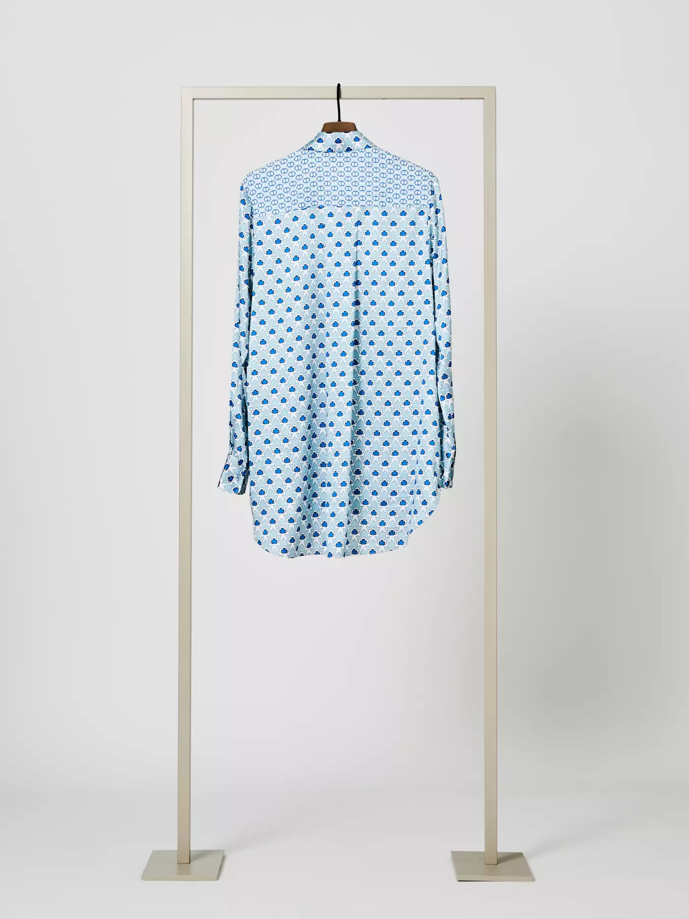 HERZENSANGELEGENHEIT 25221-6185 Damen Seidenbluse Stretch Hellblau