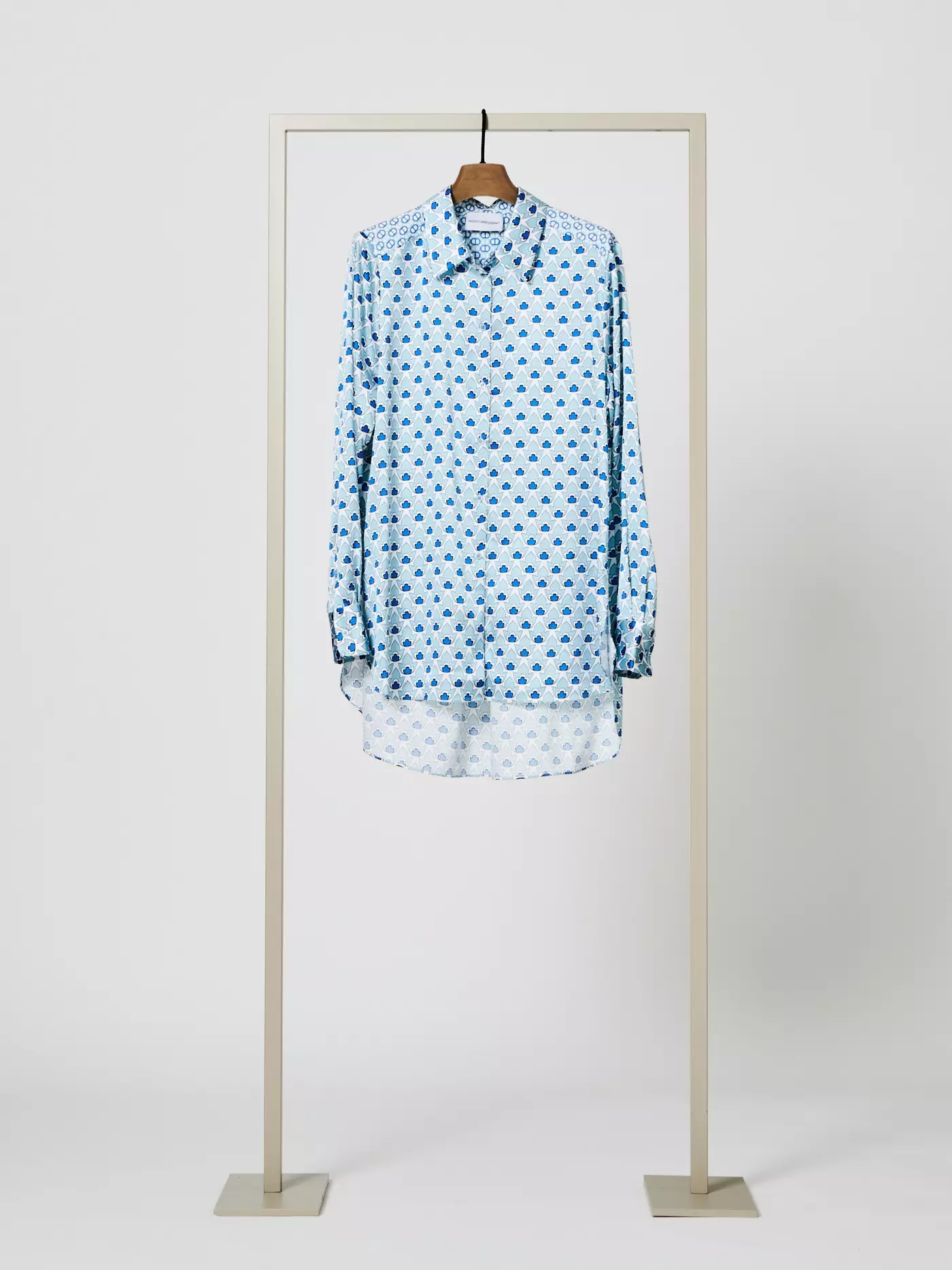 HERZENSANGELEGENHEIT 25221-6185 Damen Seidenbluse Stretch Hellblau