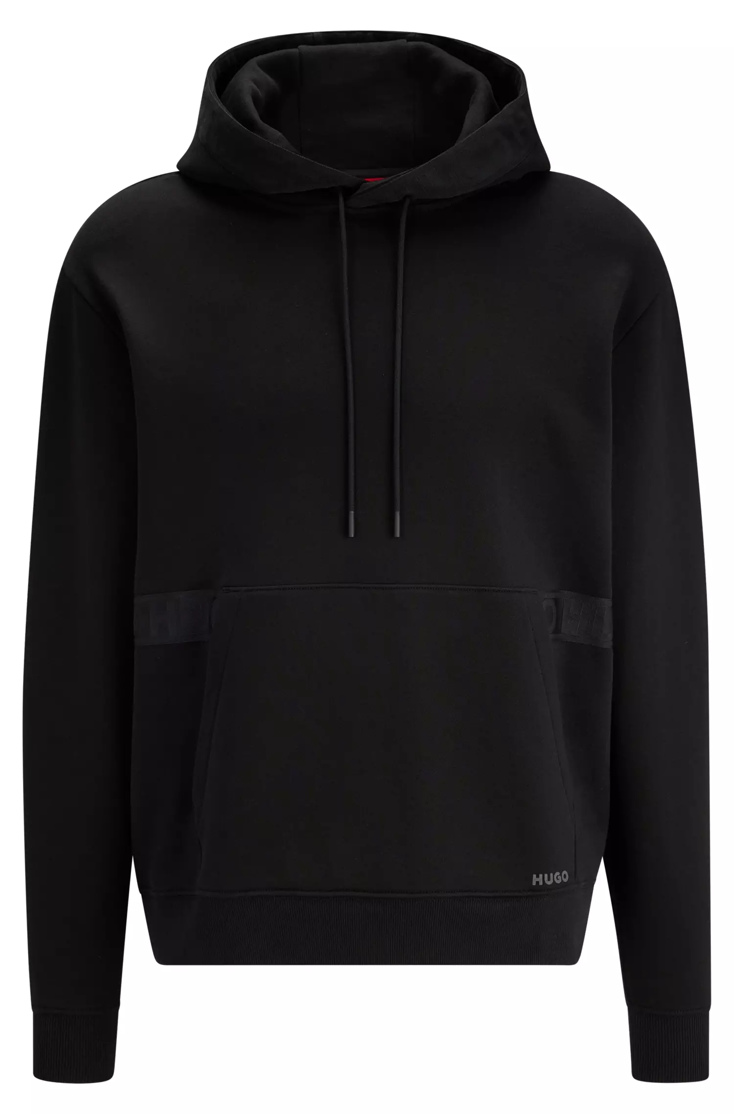 HUGO 50475337 Dlementine Herren Sweatshirt Hoodie Schwarz