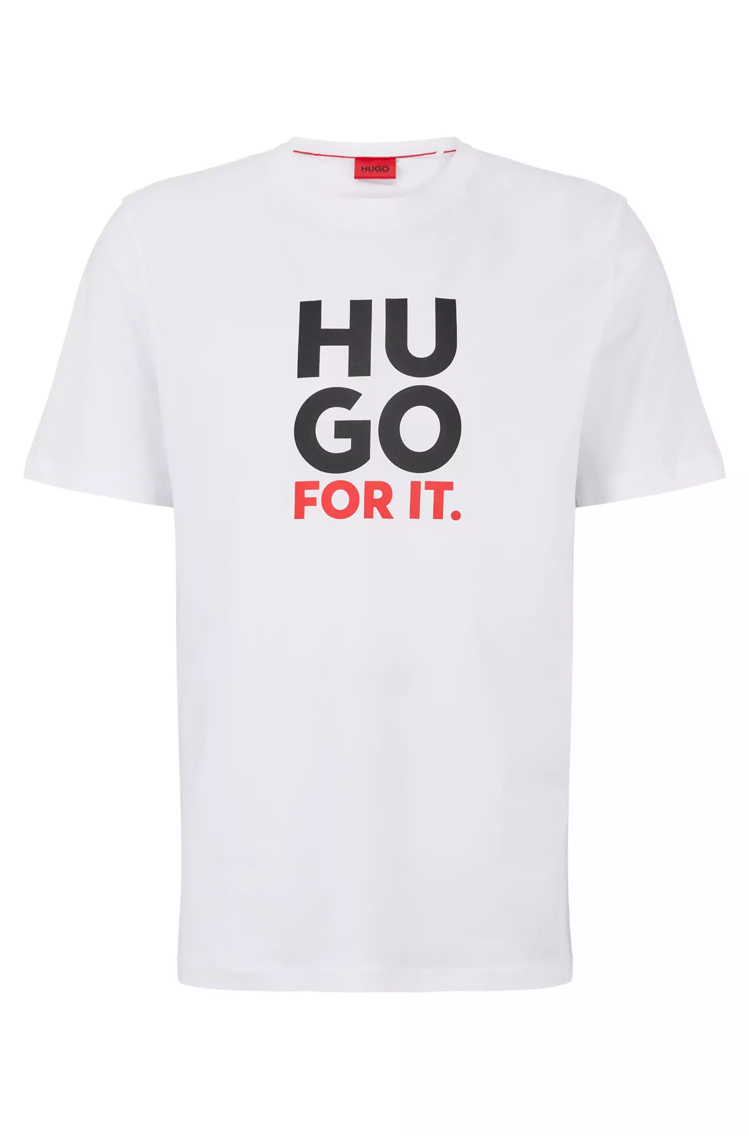 HUGO 50477025 Dimentis Herren  T-Shirt Weiß.