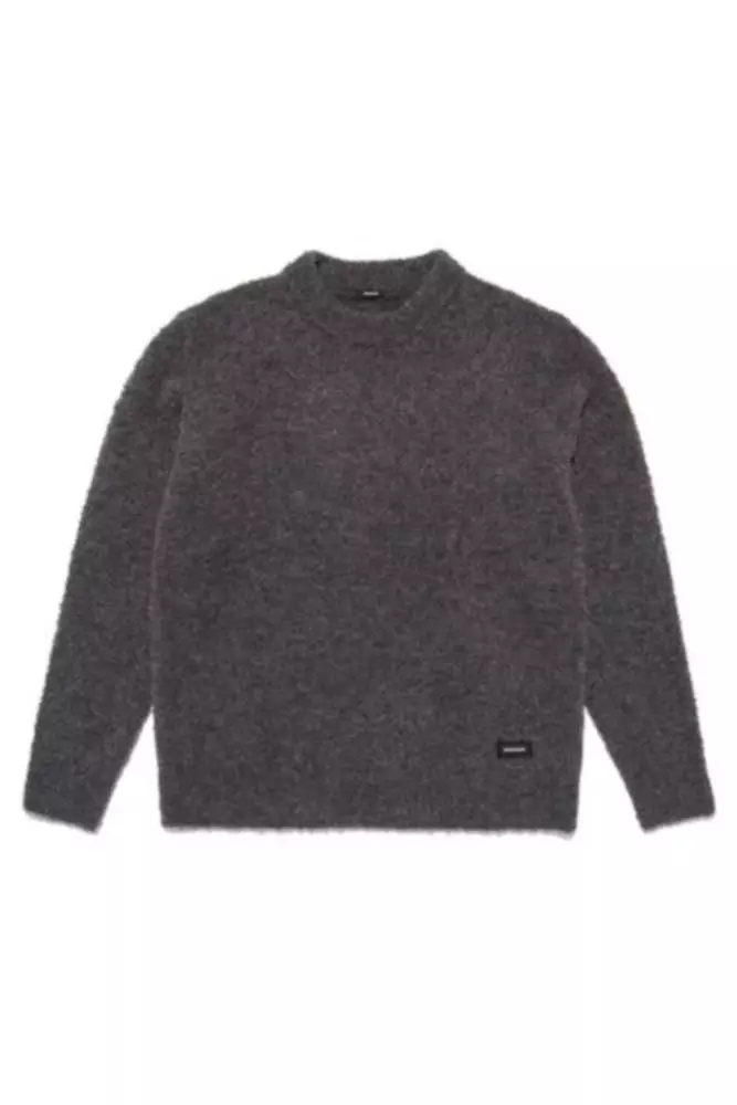 DENHAM 01-22-08-71-001 HAXTON CREW WBM Herren Pullover Wollmix-Bouclé Grau