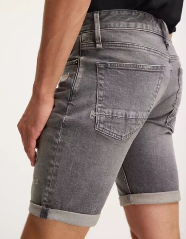 DENHAM 01-22-04-16-004 RAZOR SHORT VGR Herren Jeansshorts Stretch Washed Look GREY
