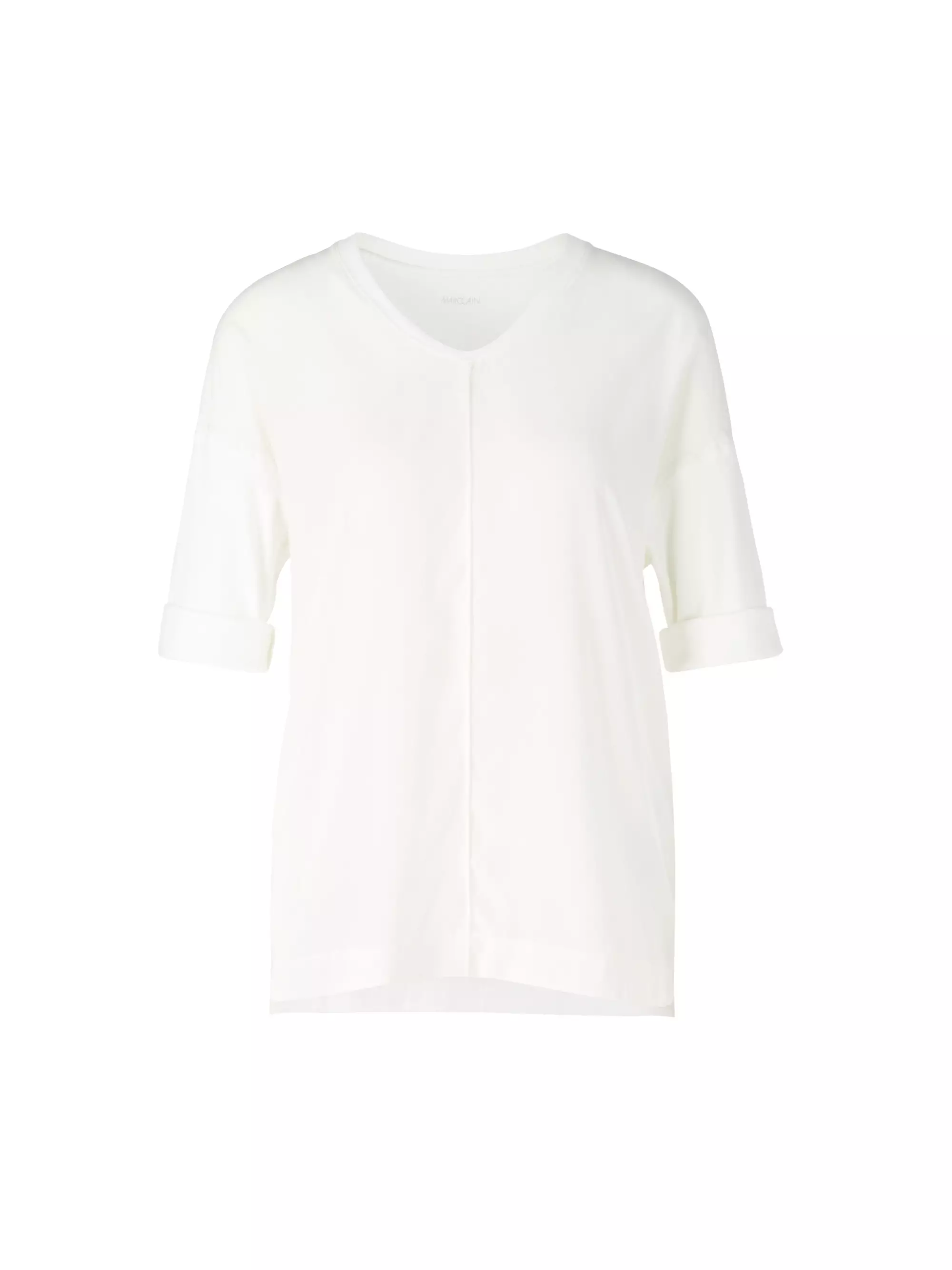 MARC CAIN  +E 55.01 J29 Blusenshirt aus Material-Mix off-white