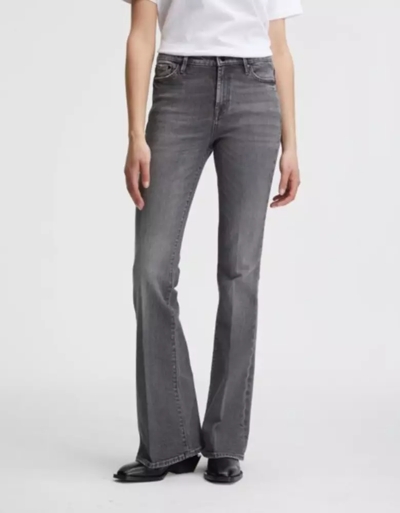 DENHAM  02-22-10-11-011 JANE SF  Damen Jeans Bootcut Stretch-Denim GREY