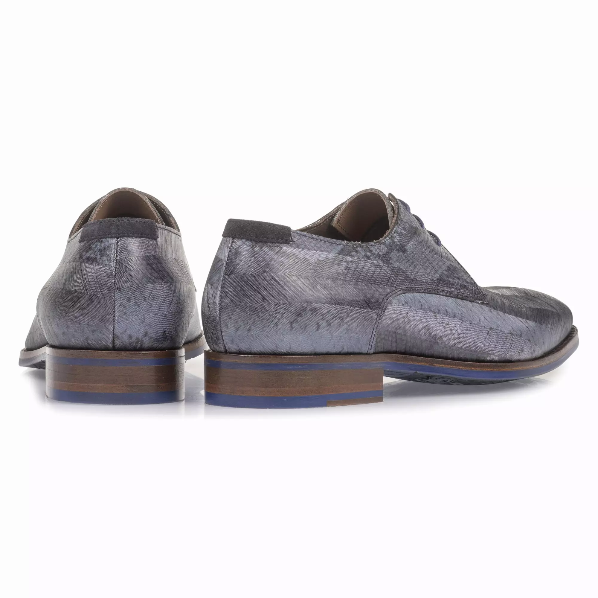 Floris van Bommel 18297 HERREN BUSINESS SCHNÜRSCHUHE REPTILMUSTER GRAY PA.DESIGN 00